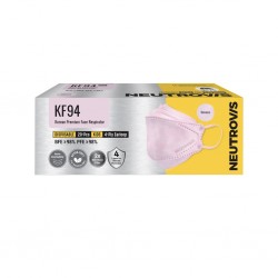 Neutrovis KF94 Korean Kids Premium Face Respirator Medical Face Mask 4ply (20pcs) - Sakura