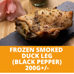 Lox Black Pepper Smoked Duck Leg (200g+/-)