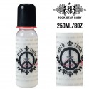 Rock Star Baby Narrow Neck Bottles - PEACE (250ML/8OZ)