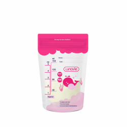 Lunavie Double Zip-lock Breast Milk Storage Bag 5oz (28pcs) (L1062)