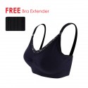 Lunavie Black Seamless Nursing Bra