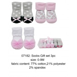 Luvable Friends Socks Gift Set - Pink Leopard (3pairs)