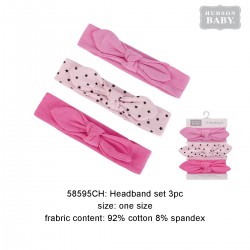 Hudson Baby Headbands Set - Black Star (3pcs)