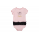 Little Treasure Hangging Short Sleeve Baby Suits Interlock - Life in Tutu (3pcs)