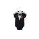 Little Treasure Hangging Short Sleeve Baby Suits Interlock - Tuxedo Rose (3pcs)