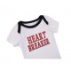 Little Treasure Hangging Short Sleeve Baby Suits Interlock - Heart Breaker/Black (3pcs)
