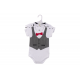 Little Treasure Hangging Short Sleeve Baby Suits Interlock - Gentlemen (3pcs)