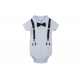 Little Treasure Hangging Short Sleeve Baby Suits Interlock - Ladies Man (3pcs)