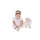 Little Treasure Hangging Short Sleeve Baby Suits Interlock - Boho (3pcs)