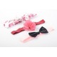 Hudson Baby Headband and Socks Gift Set - Burgundy Floral (6pcs)