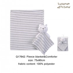 Little Treasure Luvena Fortuna Fleece Blanket and Comforter - Q17642