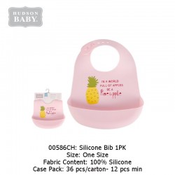 Hudson Baby Soft Silicon Bib 1pc - 00586