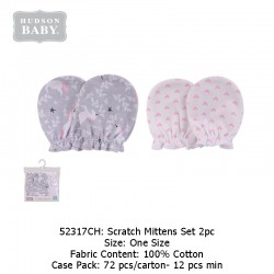 Hudson Baby Scratch Mitten Set 2pc - 52317