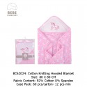Bebe Comfort Baby Cotton Knitting Hooded Blanket - BC62024