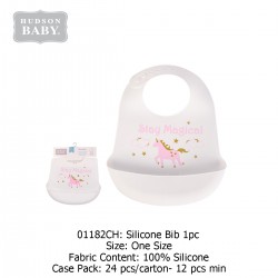 Hudson Baby Soft Silicon Bib (1 Pc) 01182CH
