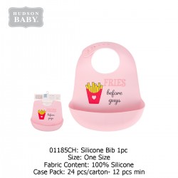 Hudson Baby Soft Silicon Bib (1 Pc) 01185
