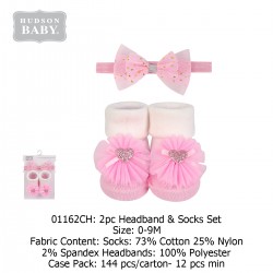 Hudson Baby Headband and Socks Set (2 Pcs) 01162CH