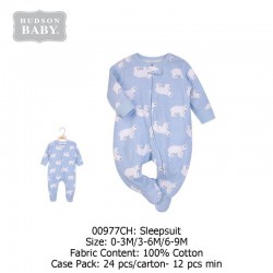 Hudson Baby Baby Zips Sleepsuit - 00977