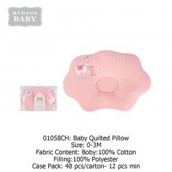 Hudson Baby Baby Quilted Pillow - Pink Lama 01058