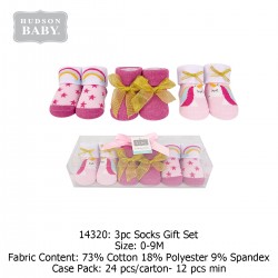 Hudson Baby Novelty Socks Giftset (3's/Pack) 14320