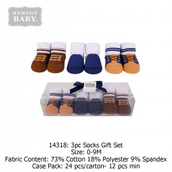 Hudson Baby Novelty Socks Giftset (3's/Pack) 14318