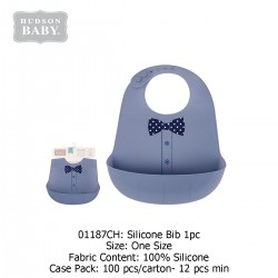 Hudson Baby Soft Silicon Bib (1 Pc) 01187CH