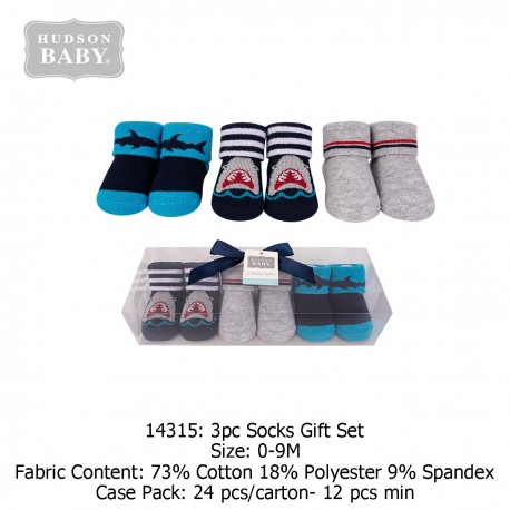 Hudson Baby Novelty Socks Giftset (3's/Pack) 14315