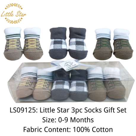 Little Star Giftset Socks (3 Pcs) LS09125