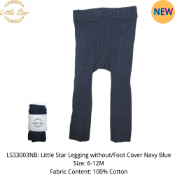 Little Star Baby Legging Without Foot Cover LS33003NB