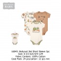 Hudson Baby Hanging Bodysuit Baby Romper (3\'s/Pack) 16845