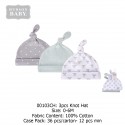 Hudson Baby Caps (3's/Pack) 00103
