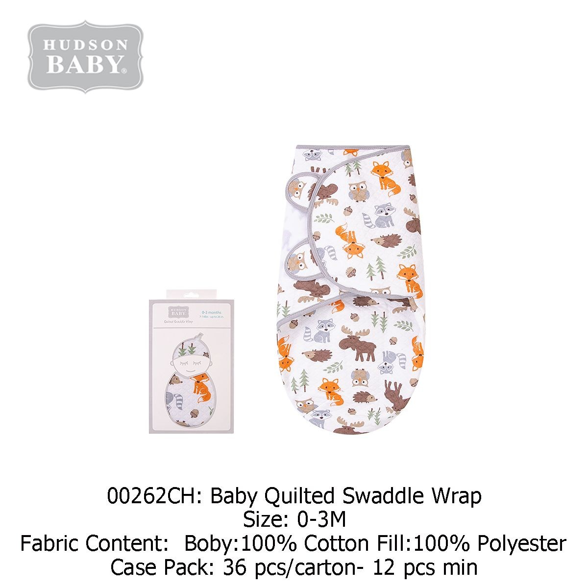 Hudson baby 2025 swaddle wrap