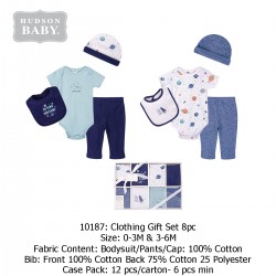 Hudson Baby Clothing Gift Set (8 Pcs) 10187