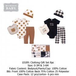 Hudson Baby Clothing Gift Set (8 Pcs) 10189
