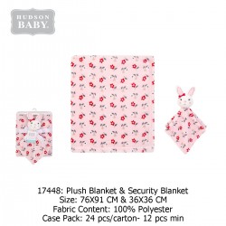 Hudson Baby Plush Blanket & Security Blanket 17448