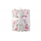 Hudson Baby Plush Blanket & Toys Paisley Elephant 52245