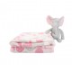Hudson Baby Plush Blanket & Toys Paisley Elephant 52245