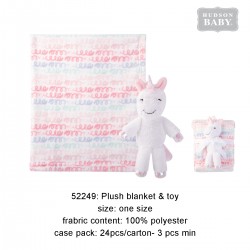 Hudson Baby Plush Blanket & Toys Paisley Elephant 52249