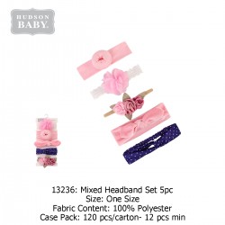 Hudson Baby Headband Set (5\'s/Pack) 13236