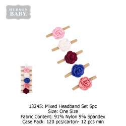 Hudson Baby Headband Set (5\'s/Pack) 13245
