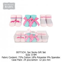 Hudson Baby Novelty Socks Giftset (3\'s/Pack) 00771
