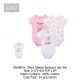 Hudson Baby Hanging Bodysuit Baby Romper (3's Pack) 55608