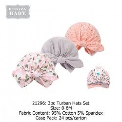 Hudson Baby Turban Cap (3 Pcs) 21296