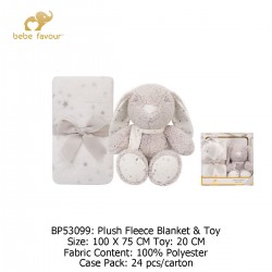 Bebe Favour Plush Fleece Blanket and Toy BP53099