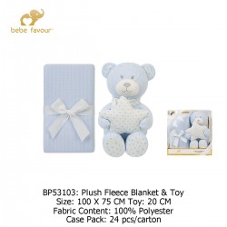 Bebe Favour Fleece Blanket and Toy BP53103