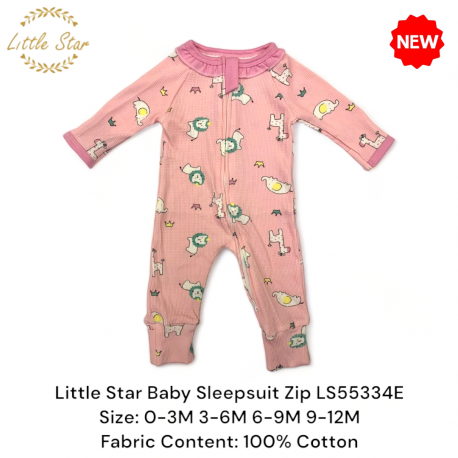 Little Star Baby Zips Sleepsuit - LS55334E
