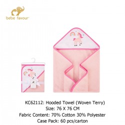 Bebe Favour Baby Hooded Towel (Woven Terry) KC62112
