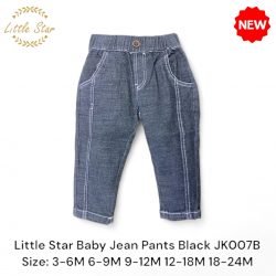 Little Star Baby Jean Pants Black JK007B