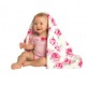 Bebe Favour Baby Hooded Receiving Blanket BP53175