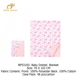 Bebe Favour Baby Dotted Blanket BP53193